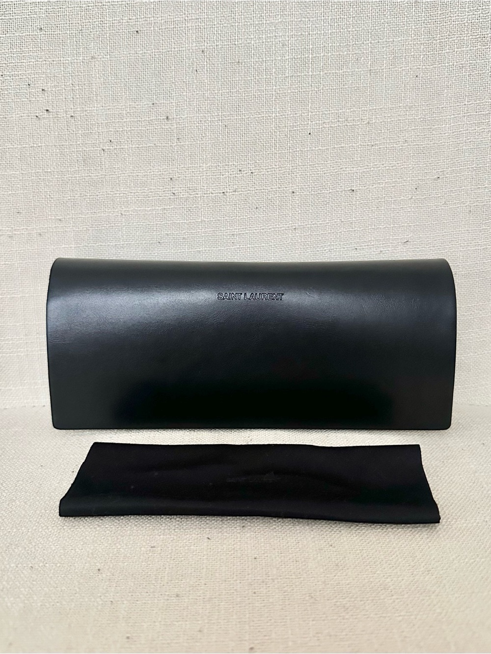 Saint Laurent Replacement Leather Sunglasses Case Black